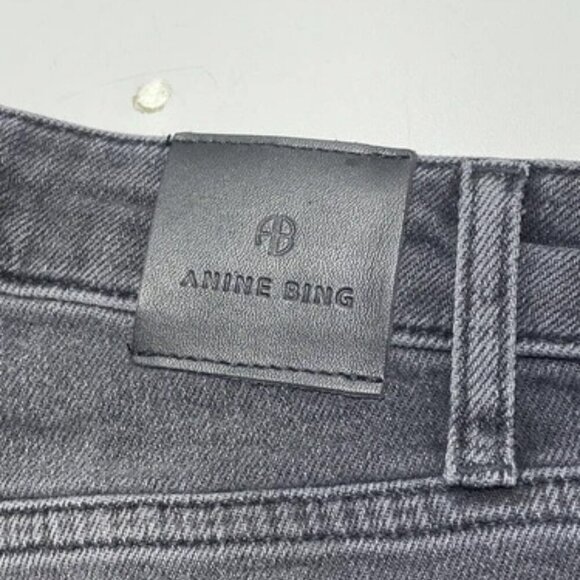 NEW ANNIE BING Womens Jeans washed Black Size 29 High Rise Skinny Slim Denim - Picture 2 of 9